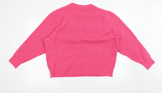 only Womens Pink Pullover Jumper Size L