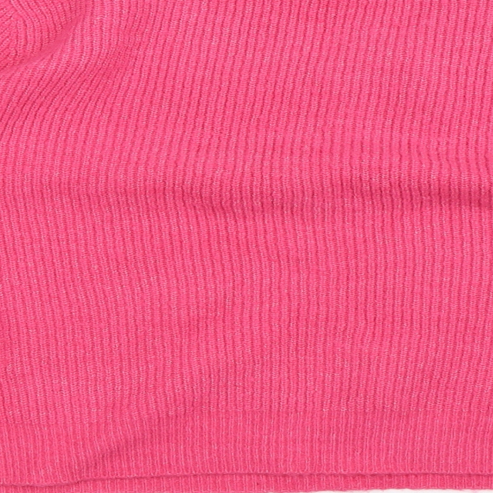 Brand and care label for Only women’s pink jumper, size L