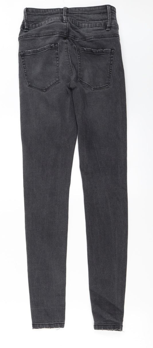 denim co Womens Grey Skinny Jeans Size 6 L28 in