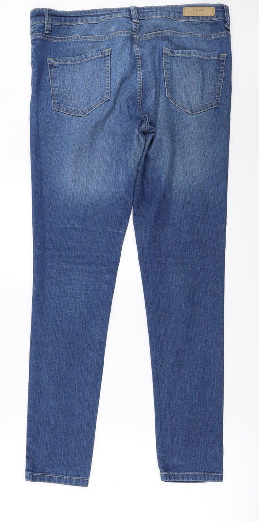 essential denim Womens Blue Straight Jeans Size 34 in L30 in