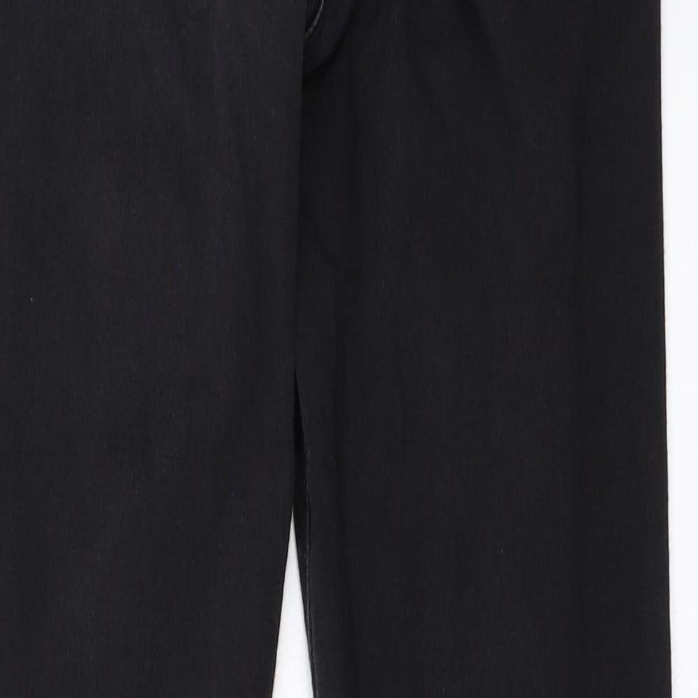 Brand and care label for Papaya women’s black jegging jeans, size UK 10, 26-inch leg