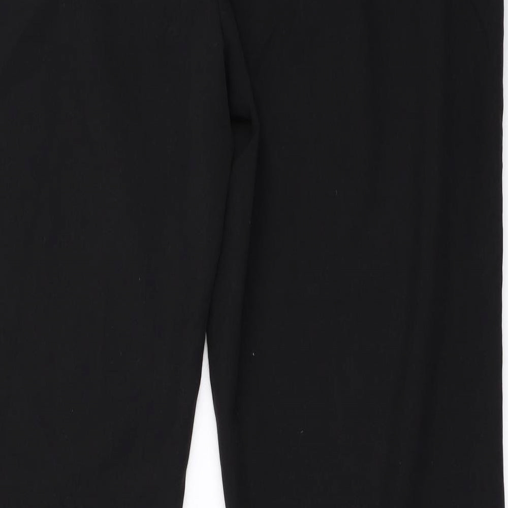 Brand and care label for Papaya women’s black trousers, size UK 16, 24-inch leg