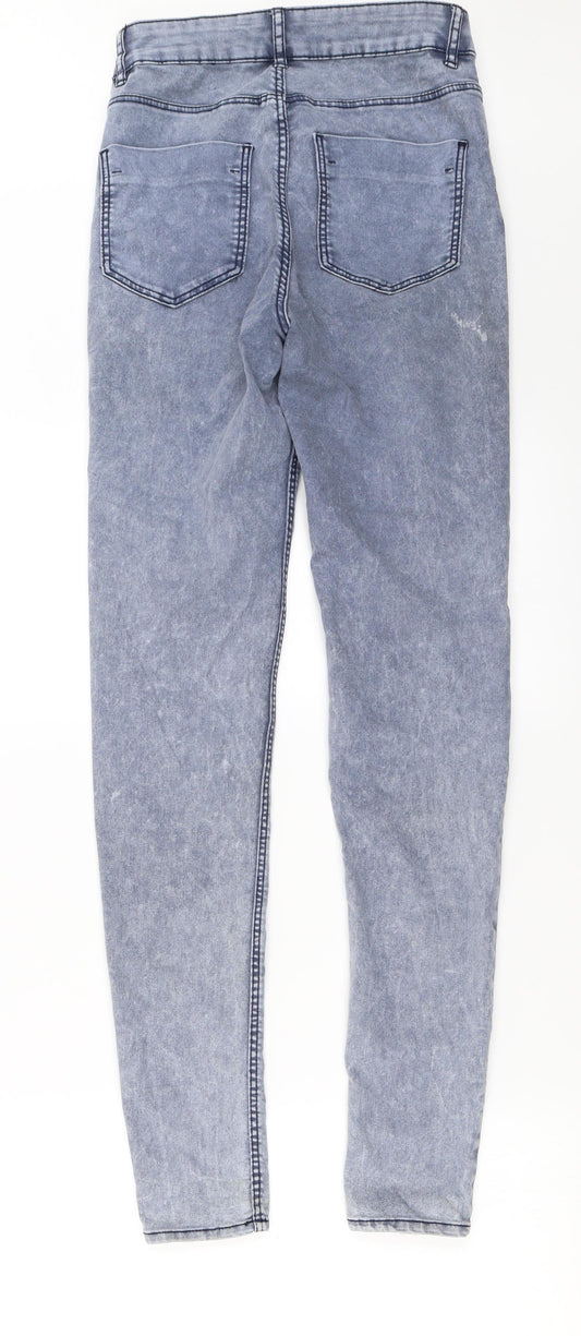 H&M Womens Grey Skinny Jeans Size 8 L29 in