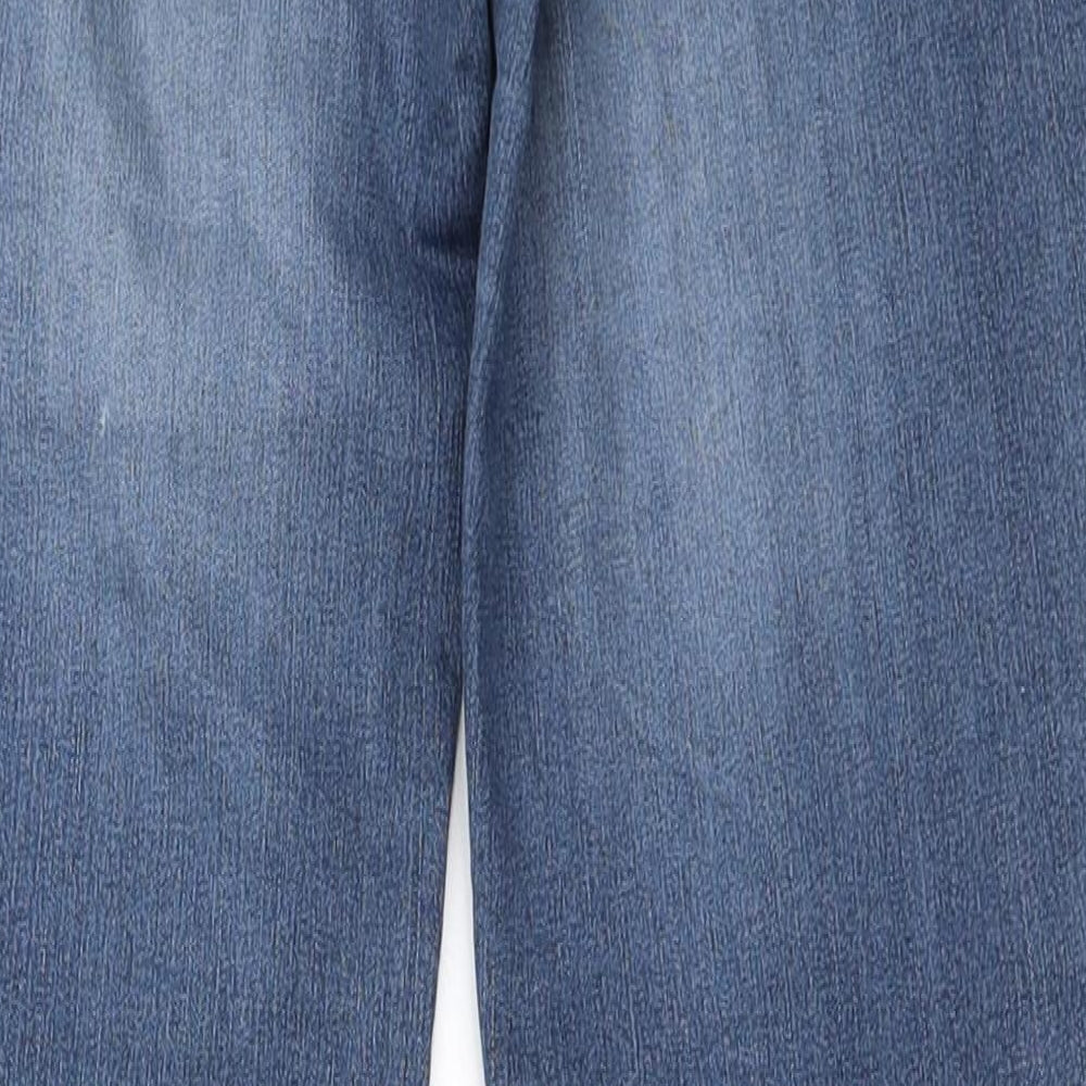 Brand and care label for house of denim women’s blue skinny jeans, size UK 26, in, 23-inch leg - zip ankles