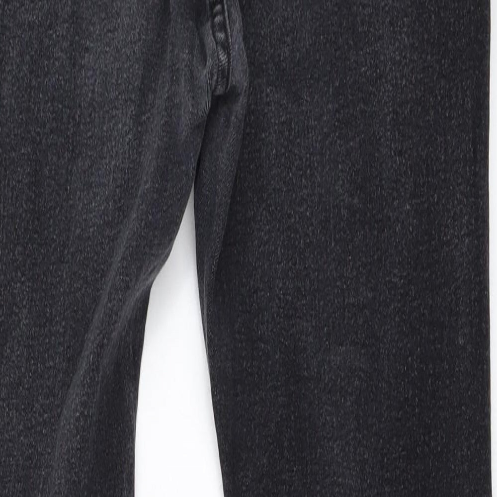 Brand and care label for SHEIN women’s black skinny jeans, size UK 28, in, 24-inch leg