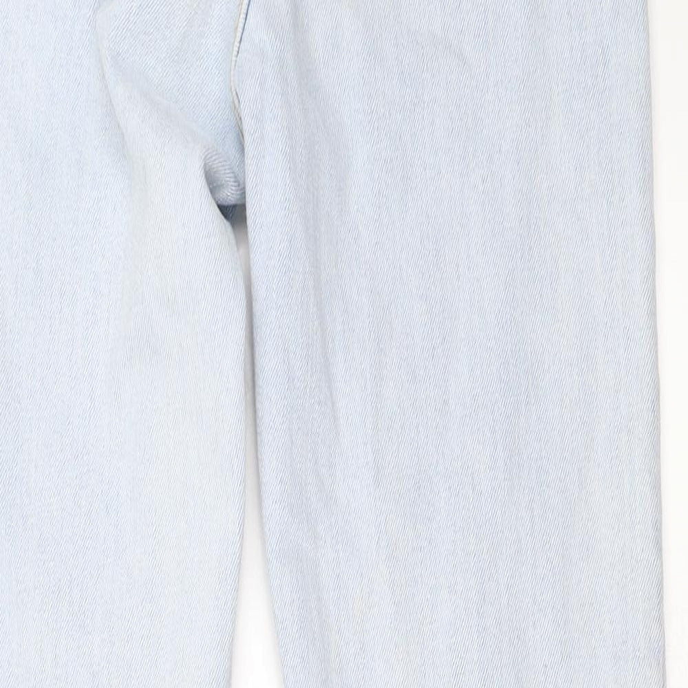 Brand and care label for denim co women’s blue skinny jeans, size UK 8, 25-inch leg