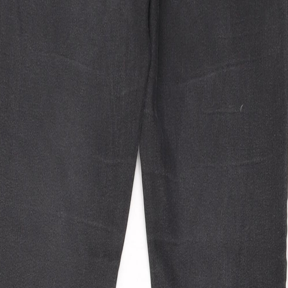Brand and care label for New Look women’s black skinny jeans, size UK 10, 27-inch leg