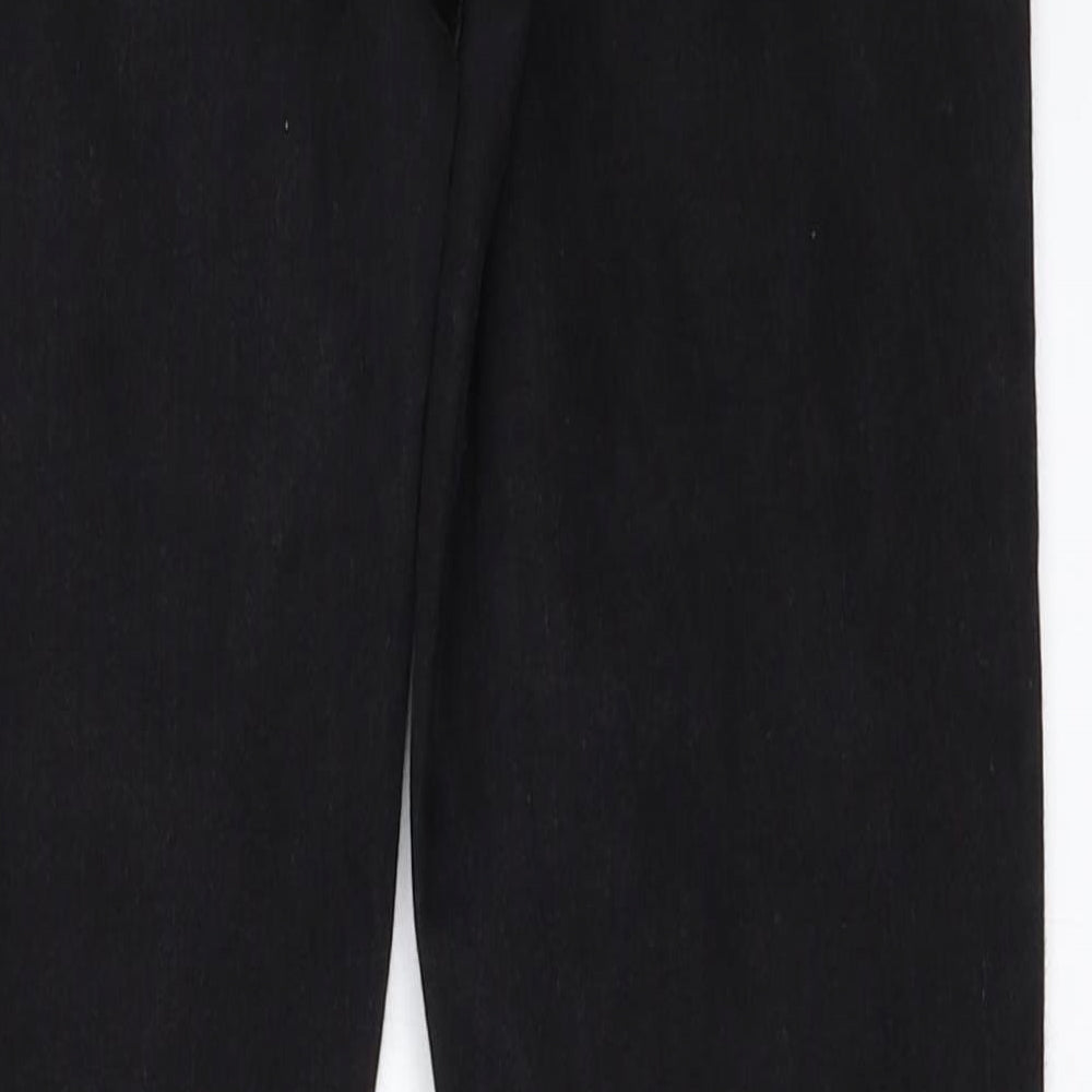 Brand and care label for Dorothy Perkins women’s black skinny jeans, size UK 12, 23-inch leg
