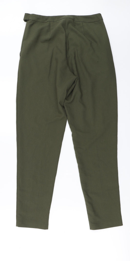 Misguided Womens Green Trousers Size 8 L24 in