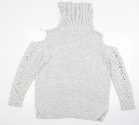 Papaya Womens Grey Pullover Jumper Size L