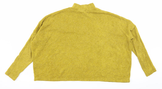 Divided by H&M Womens Yellow Knit Pullover Jumper Size XS