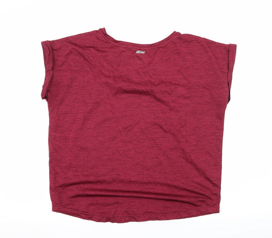 Athletic Work Womens Pink Jersey Basic T-Shirt Size S