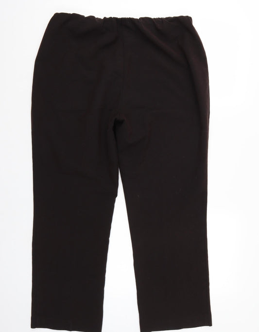 BM Womens Brown Trousers Size 14 L27 in