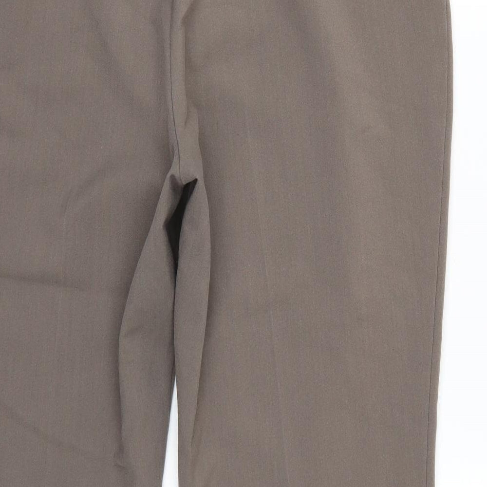 BM Womens Brown Trousers Size 14 L27 in