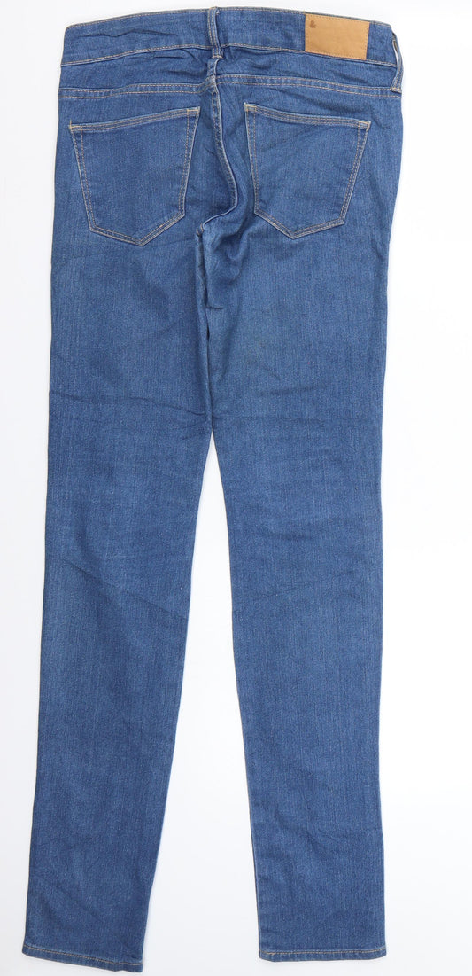 & denim Womens Blue Straight Jeans Size 8 L32 in