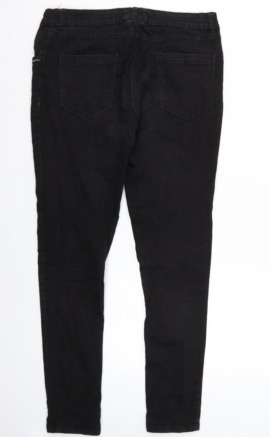 Gina Womens Black Straight Jeans Size 44 L32 in