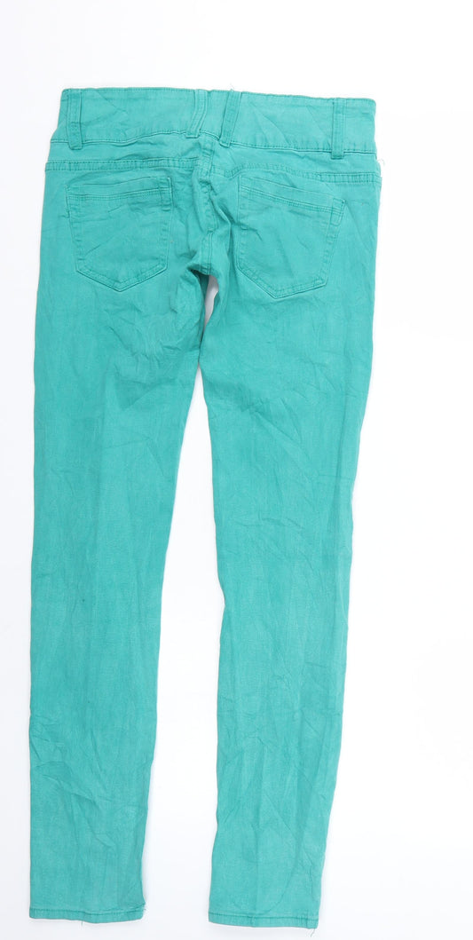 By Sasha Womens Green Straight Jeans Size M L30 in