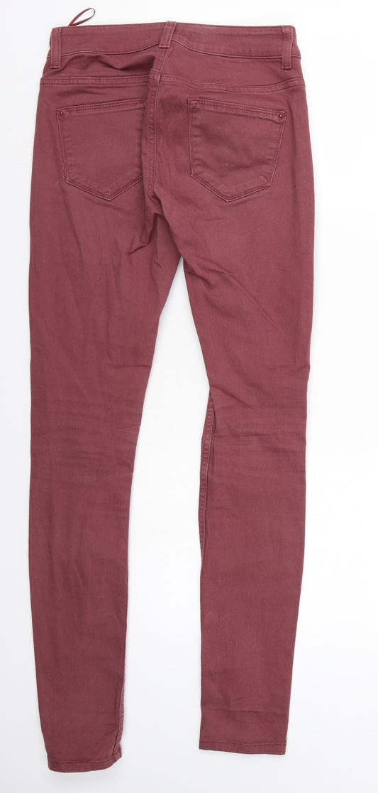 Limited Womens Purple Skinny Jeans Size 8 L30 in