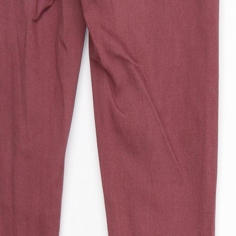 Brand and care label for Limited women’s purple skinny jeans, size UK 8, 30-inch leg