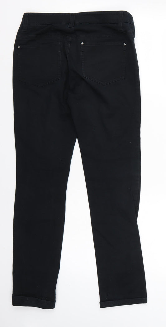 H&M Womens Black Skinny Jeans Size 34 L28 in
