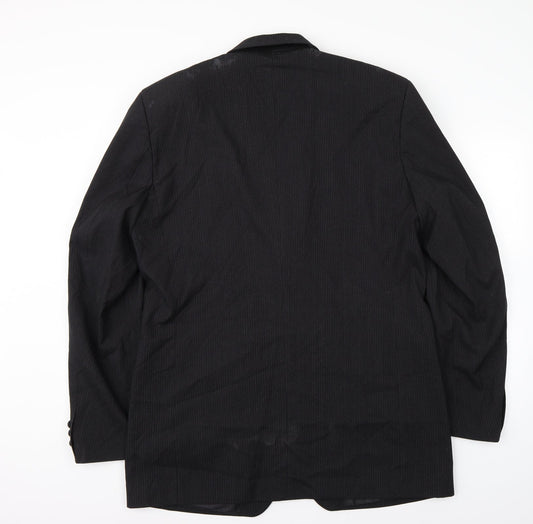 Pioba Mens Black Jacket Suit Jacket