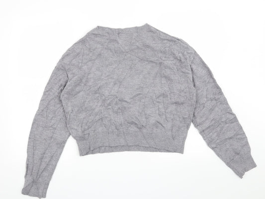 H&M Womens Grey Pullover Jumper Size M