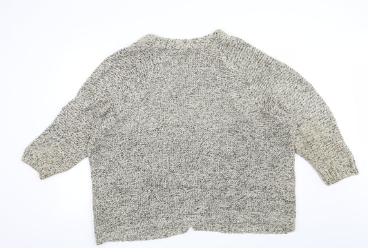 Marks and Spencer Womens Beige Cardigan Jumper Size L