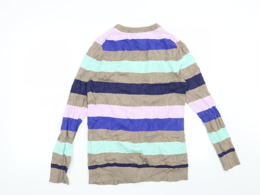 Gap Womens Brown Striped Cardigan Jumper Size S