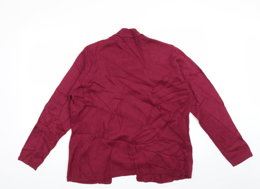 Julipa Womens Red Striped Pullover Jumper Size 12