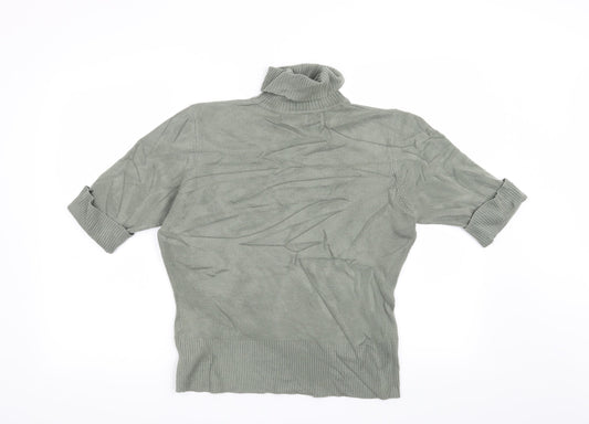 Essentials Womens Green Pullover Jumper Size 14