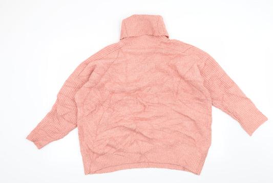 Mango Womens Pink Pullover Jumper Size S