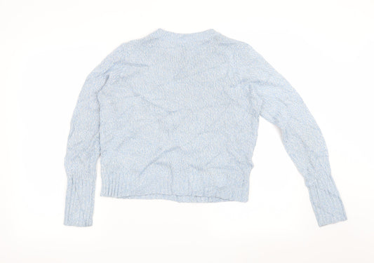 H&M Womens Blue Pullover Jumper Size XS