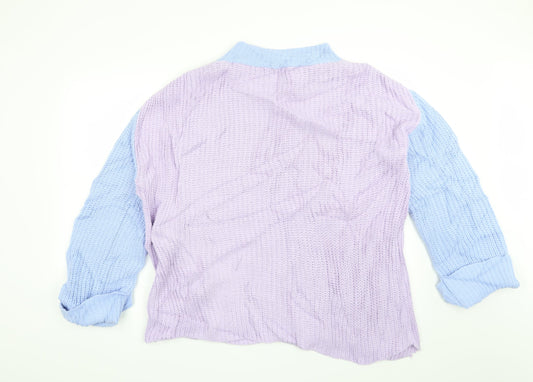 Missguided Womens Purple Pullover Jumper Size 10