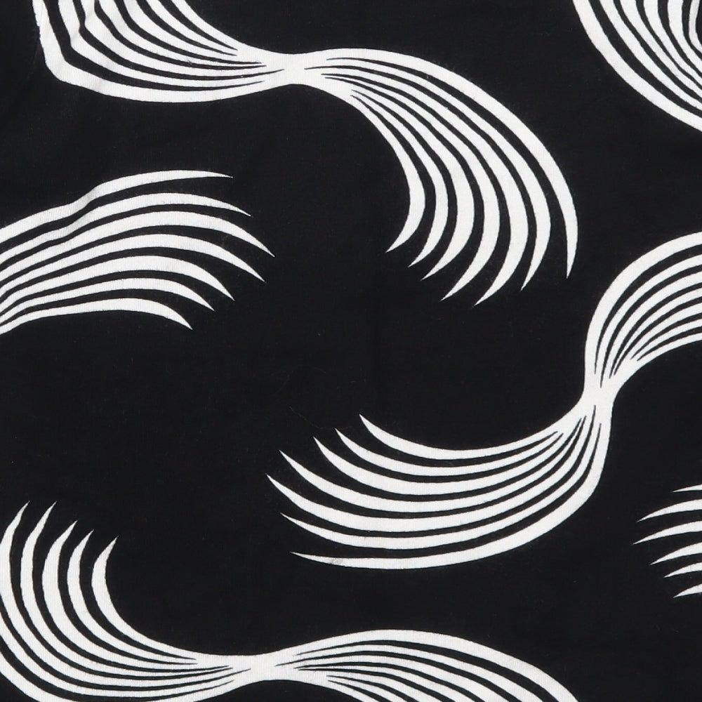 Saloos Womens Black Geometric Pullover Jumper Size S