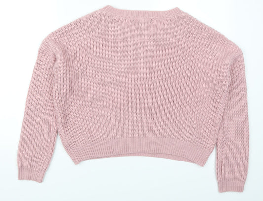FOREVER 21 Womens Pink Pullover Jumper Size M