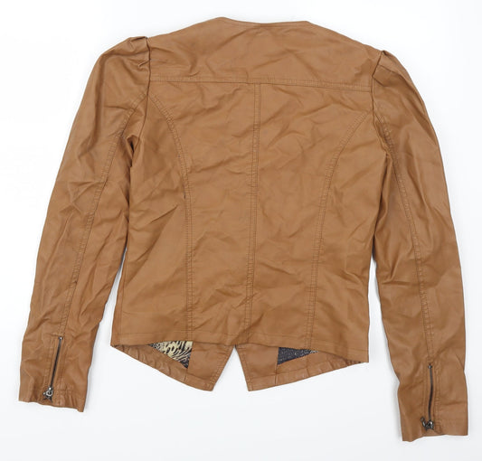 Cookie Seven Womens Brown Jacket Size M