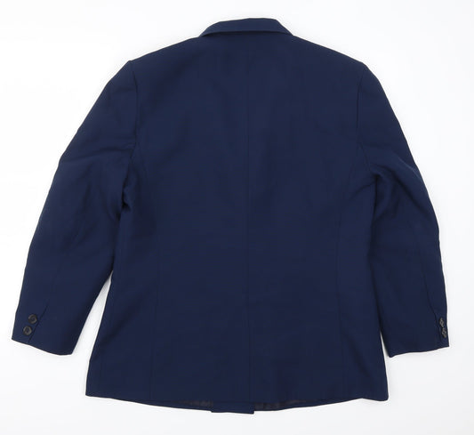 Amari Womens Blue Jacket Suit Jacket Size 16