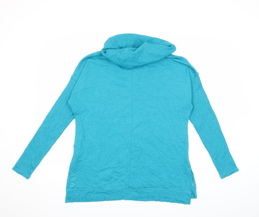 Andrew Marc Womens Blue Pullover Jumper Size S