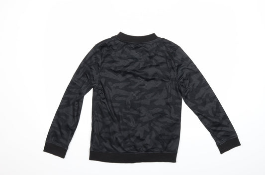 Primark Boys Black Full Zip Sweatshirt Size 11 Years