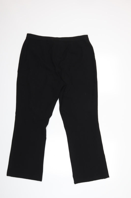Marks and Spencer Womens Black Trousers Size 34 in L27 in