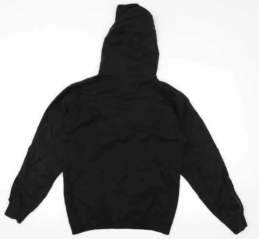 Twenty Four London Mens Black Pullover Hoodie Size S