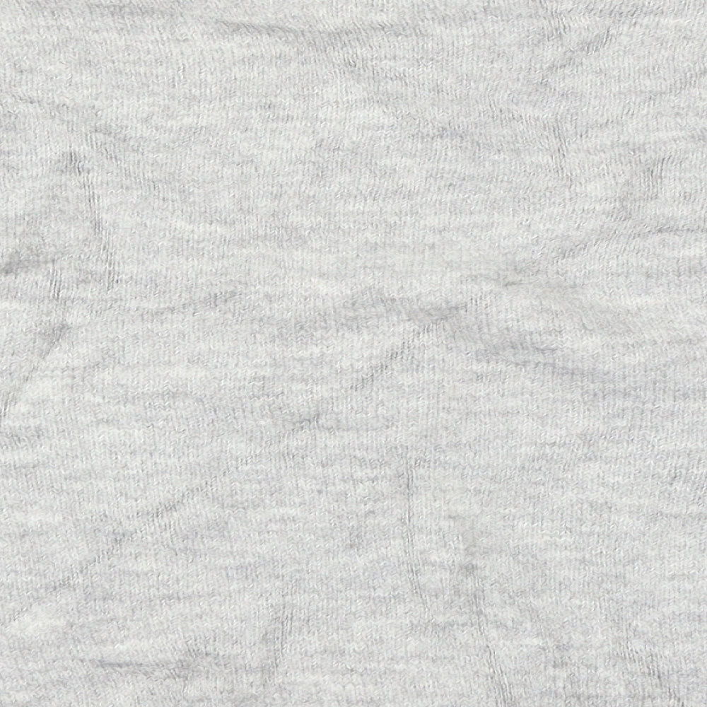 Brand and care label for H&M girls’ grey jumper, size 11-12, years
