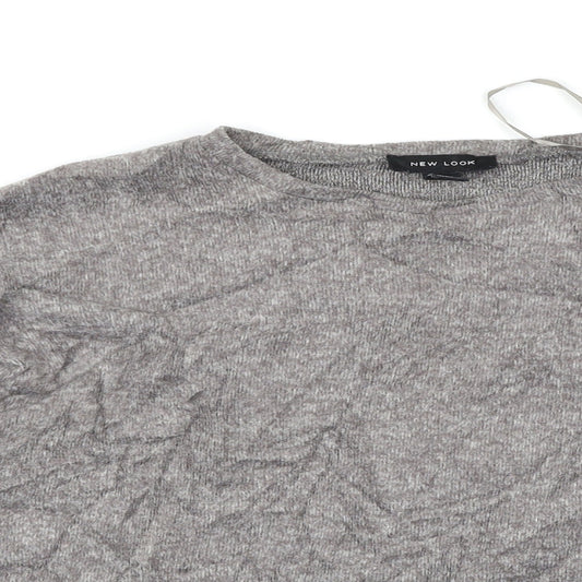 New Look Womens Grey Pullover Jumper Size S