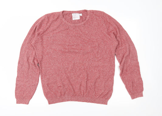 Topman Mens Red Knit Pullover Jumper Size M