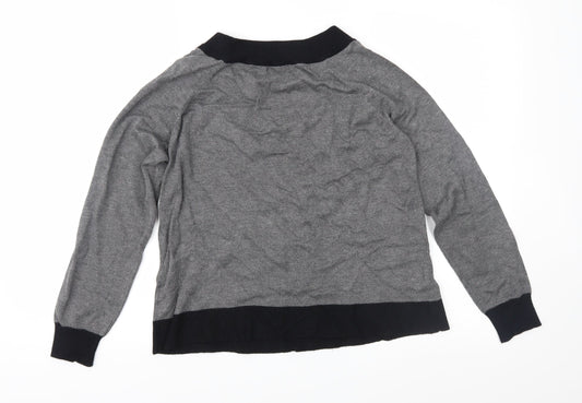 M&Co Womens Grey Knit Pullover Jumper Size L