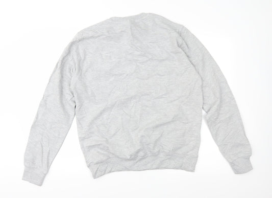 Awdis Womens Grey Pullover Sweatshirt Size M