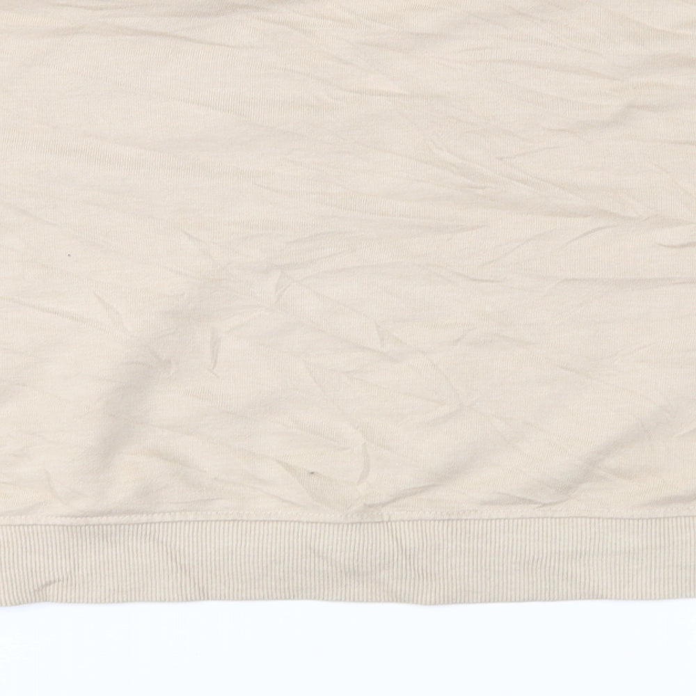 Missguided Womens Beige Pullover Sweatshirt Size 8