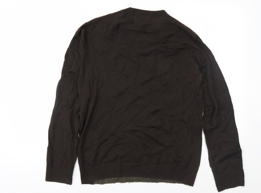 The Kids Division Womens Brown Knit Pullover Jumper Size S