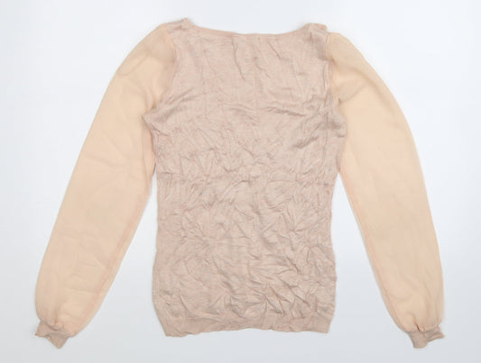 ORSAY Womens Beige Knit Pullover Jumper Size S
