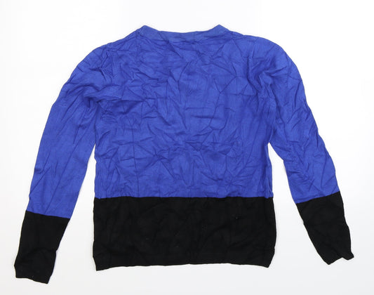 FOREVER 21 Womens Blue Knit Pullover Jumper Size S